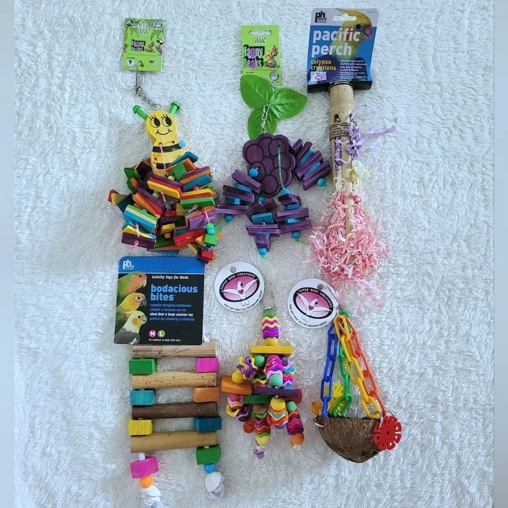 ✨️HP 5X✨️ BIRD🐦 Toys for Medium Sized Pet Parrots🦜 - NWT - Picture 9 of 10